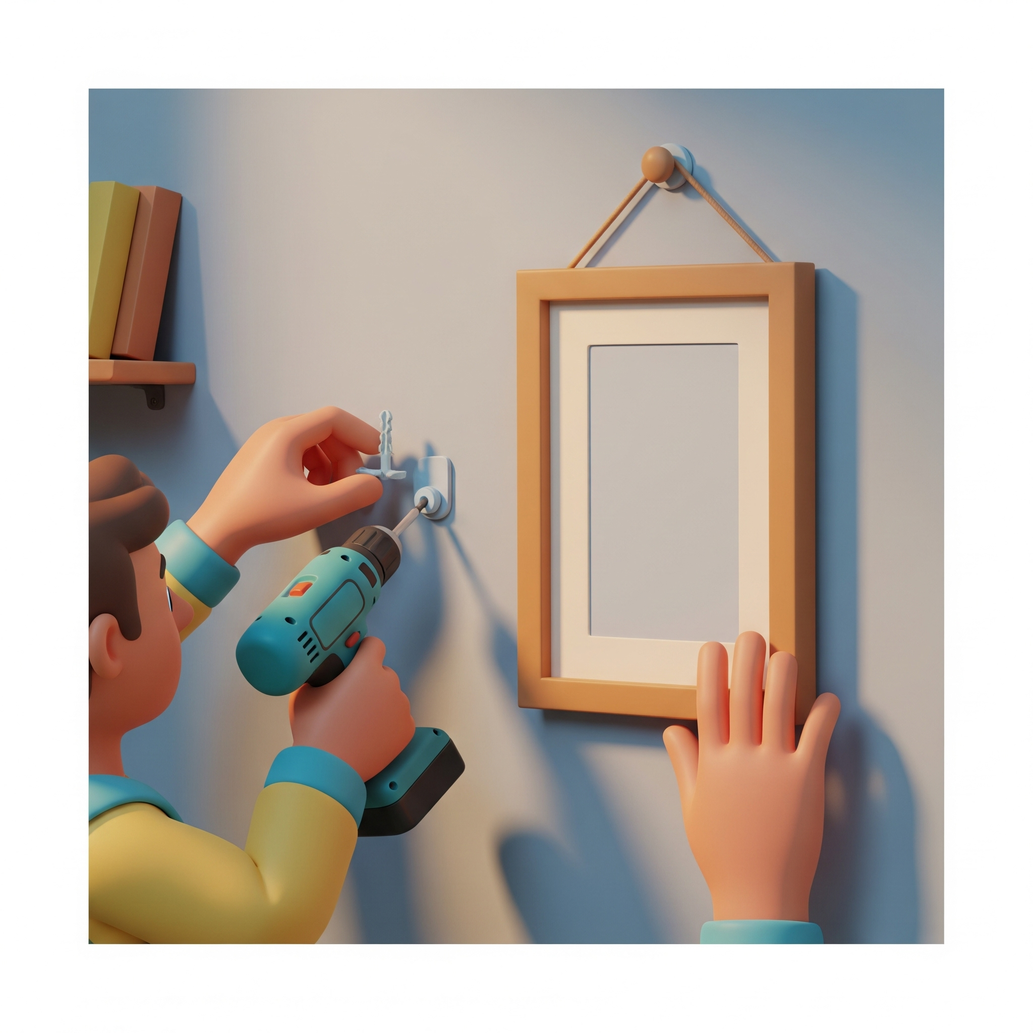 Installing a Wall Anchor & Hanging a Frame