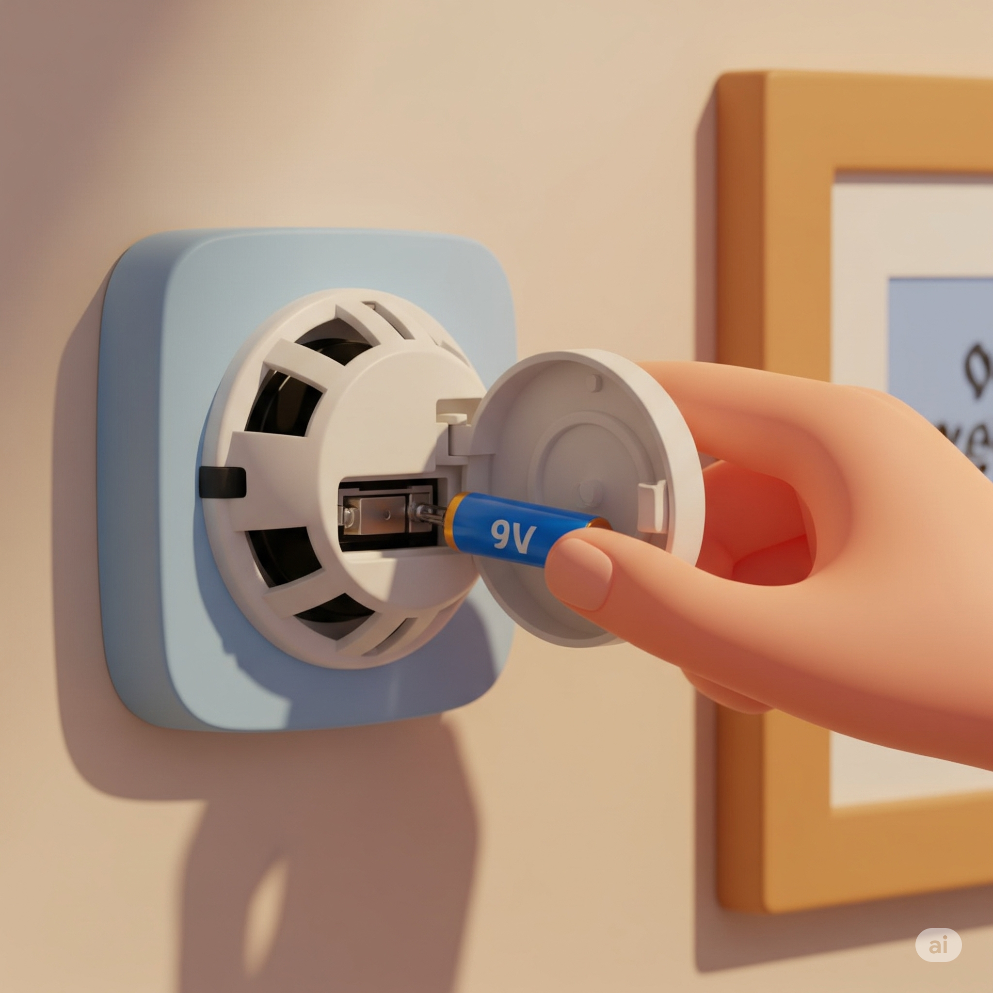 Replacing a Smoke Detector Battery