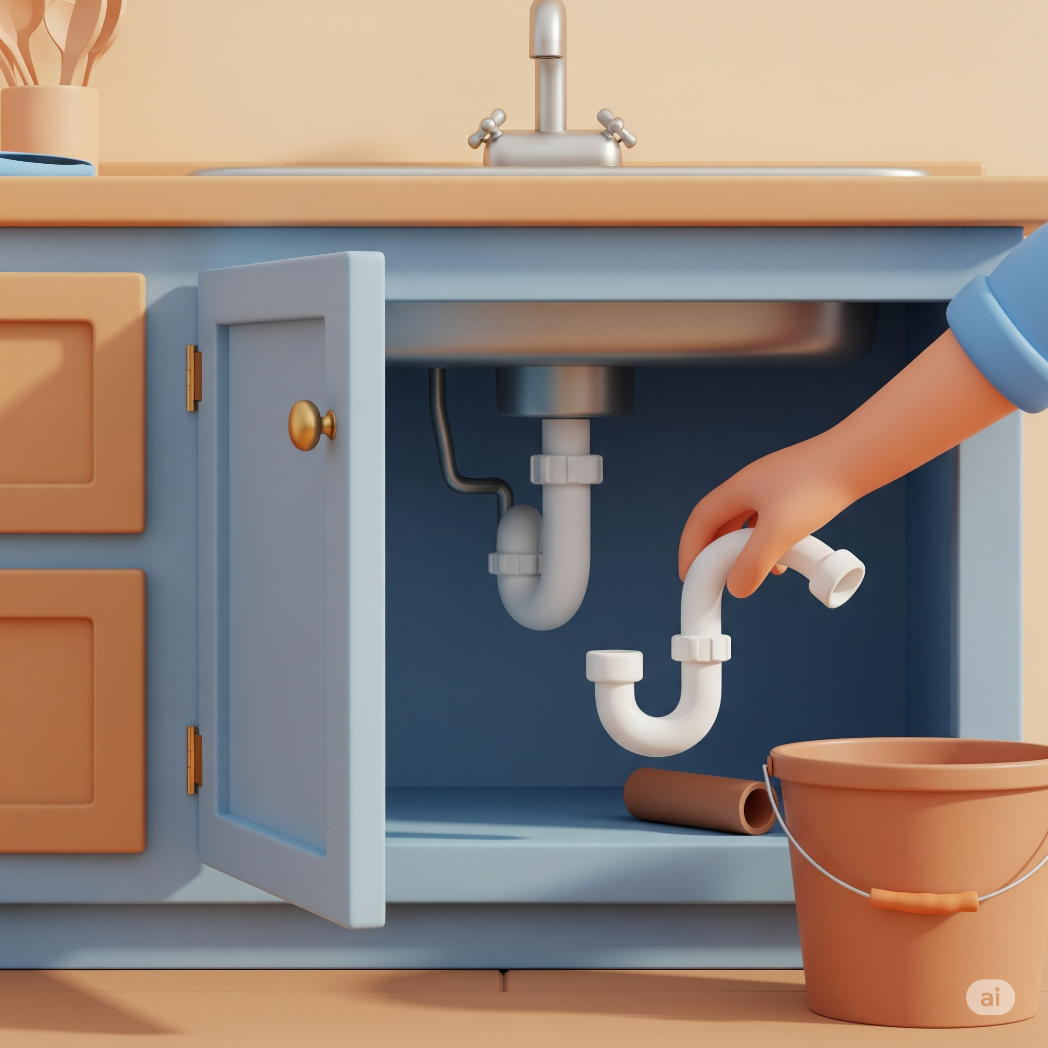 Unclogging a Sink P-Trap