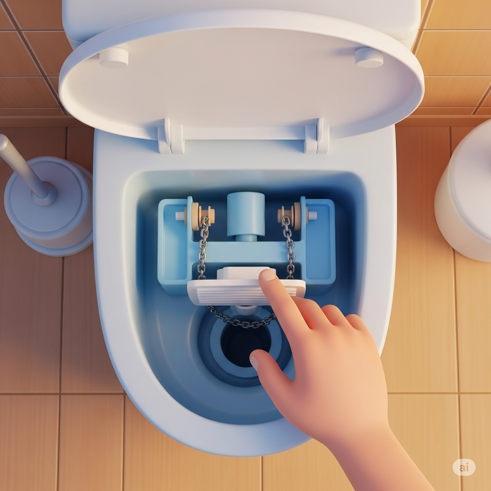 Stopping a Running Toilet (Flapper Fix)